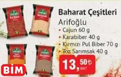ARİFOĞLU BAHARAT ÇEŞİTLERİ ARİFOĞLU BAHARAT ÇEŞİTLERİ